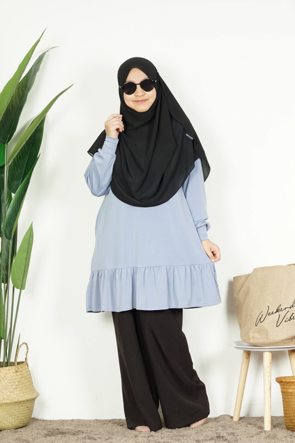 Maryam Blouse - Biru Langit